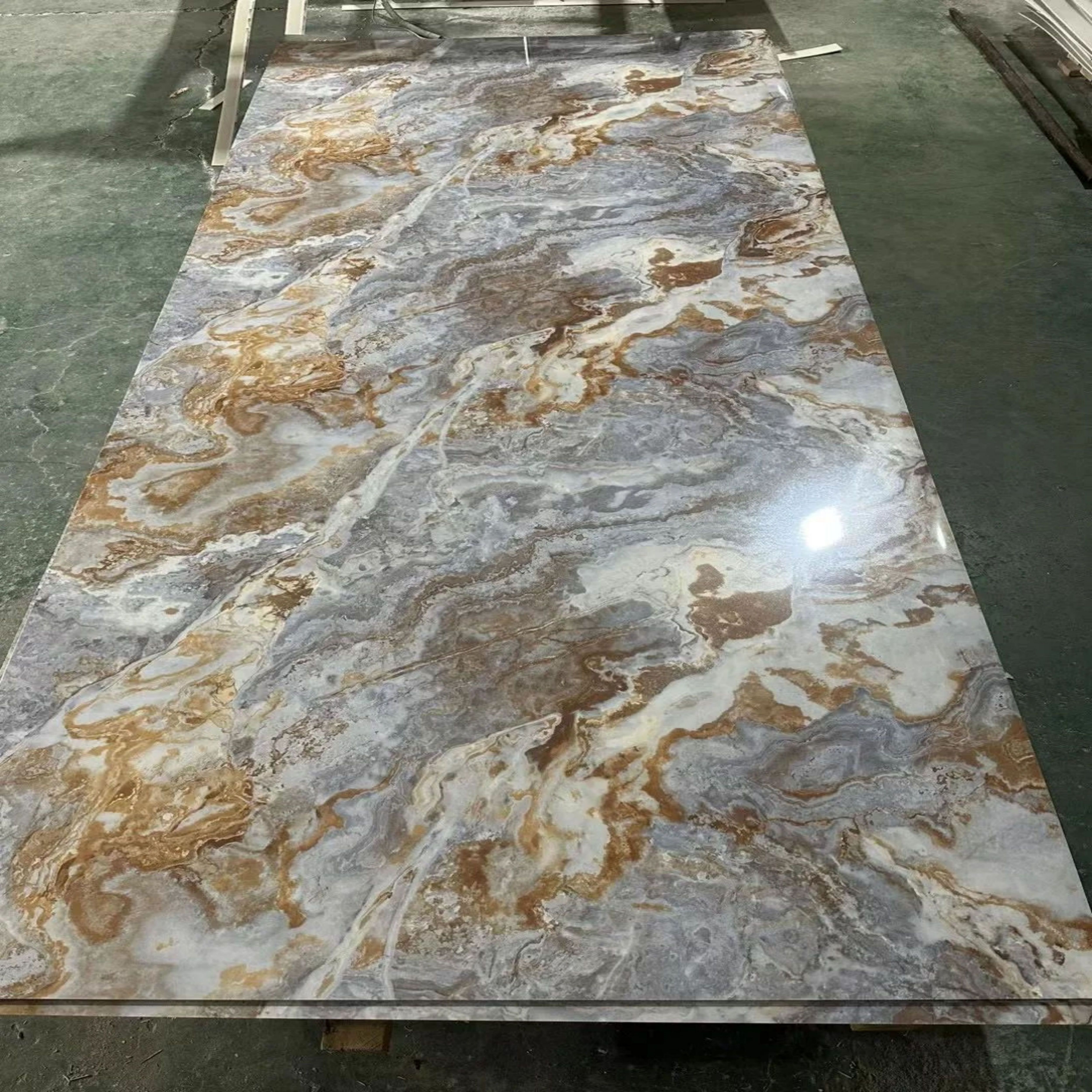 kitchen wall decor  moisture water resistant less rotten uv marble pvc plastic soft flexible wall cladding boards