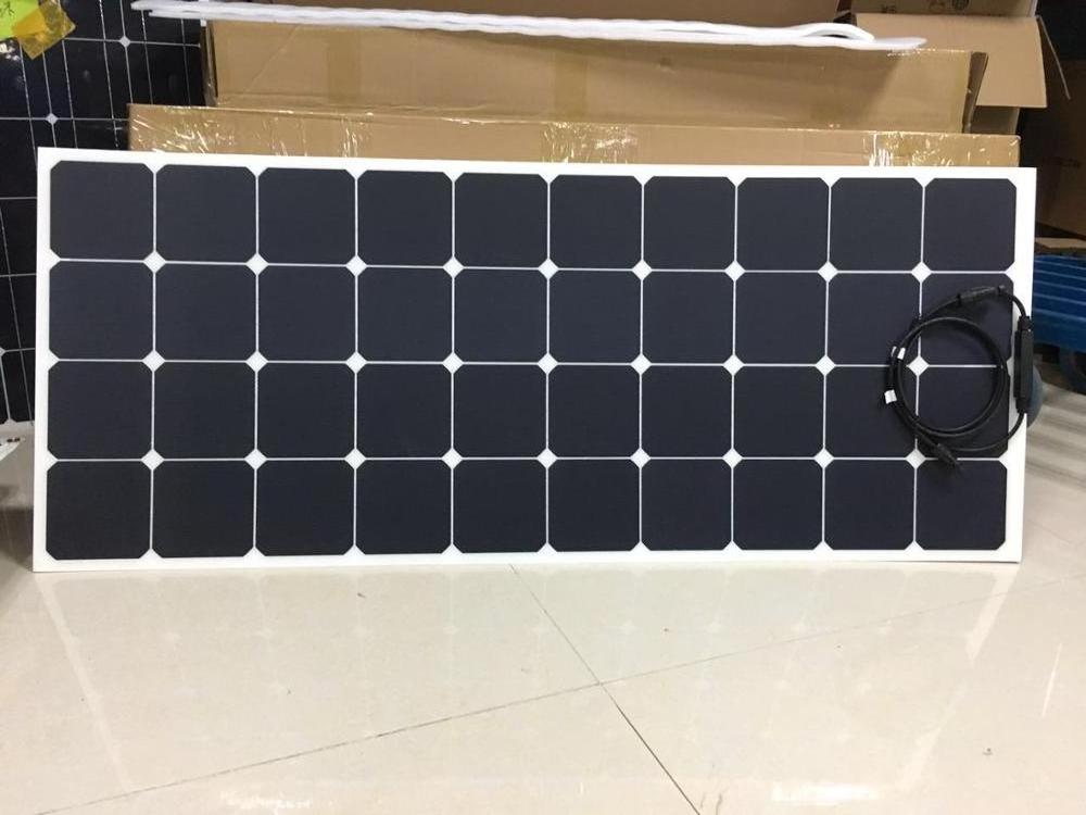 High Quality PET/ETFE USA Sunpower Cell 120w 100w 50w Semi Flexible Solar Panel