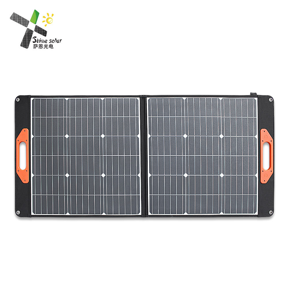 high output 100w foldable solar panel generator portable foldable solar panel charging for outdoor battery