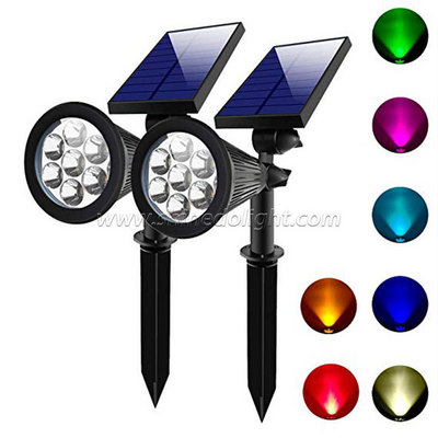 Best Waterproof Solar Powered Spotlight For Garden Wireless Outdoor Yard Landscape Lighting