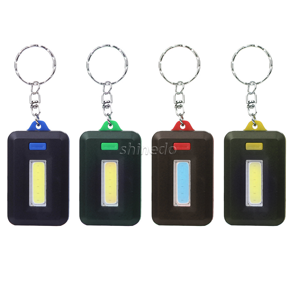 Mini COB Super Bright ABS Key Chain Flashlight AAA powered convenient Hand Flashlight