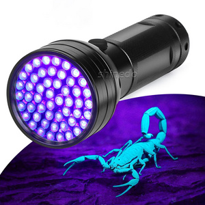 Professional 51 Bulbs Black Light Torch Aluminum  LED UV Flashlights For Dog Urine Bed Bug