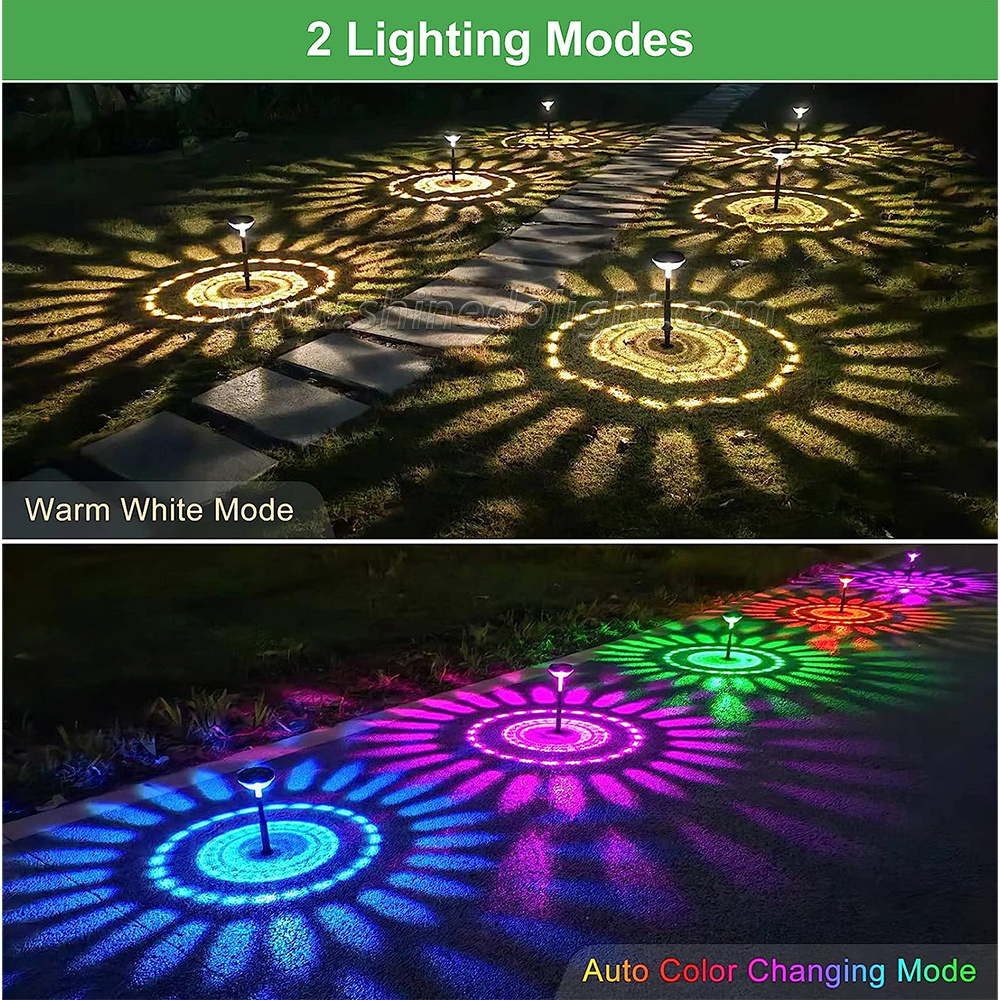 2023 New Solar Garden Lights Bright Solar Powered Path Lights Landscape Decorative light