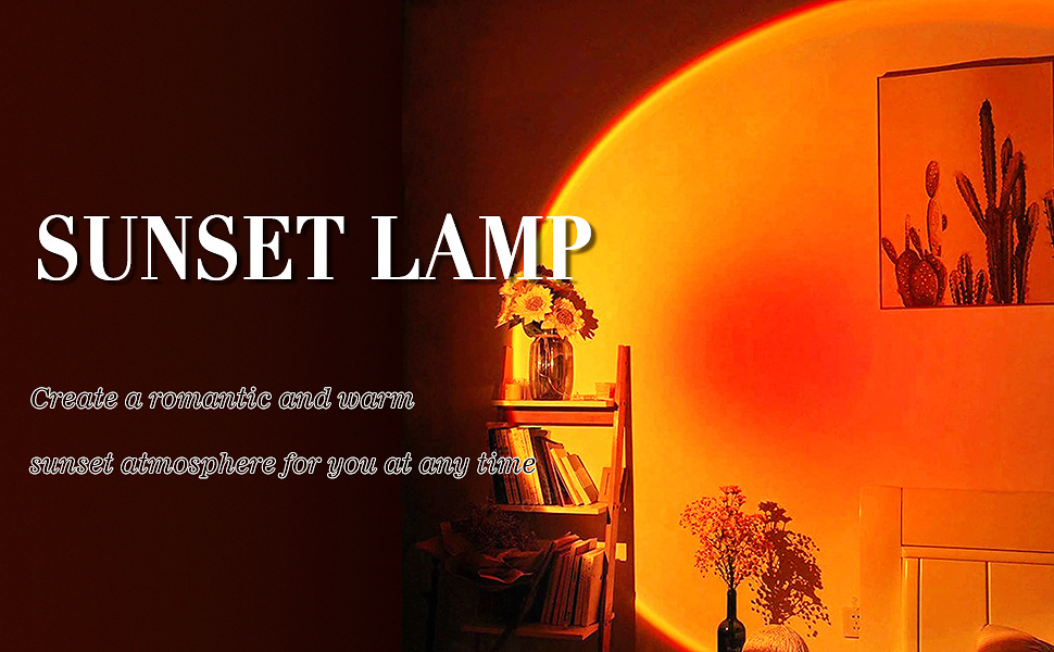 Smart Sunset lamp Light Projection16 Colors LED APP and Remote Control 360 Degree Rotation Party Sunset Light