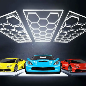 Hexagon Detailing Workshop clothing store Lights Led For Car Shop And Garage honeycomb lights Led hexagon Work Garage Light Ceil