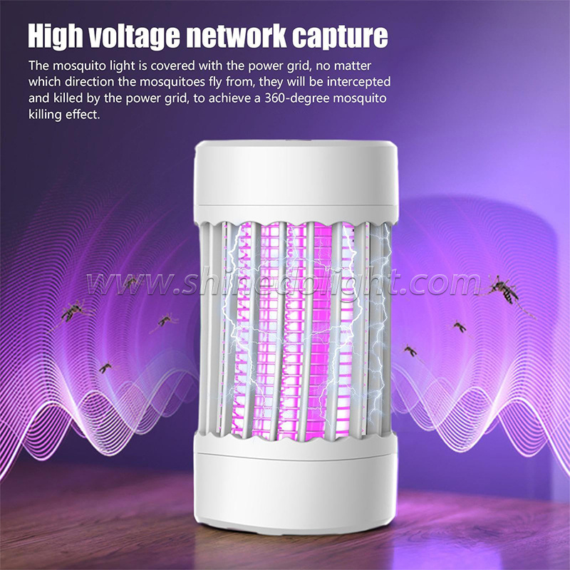 Mosquito Killer Electric USB Lamp LED Night Light Mute Mosquito Repellent Bug Zapper Insect Files Trap for Bedroom Outdoor