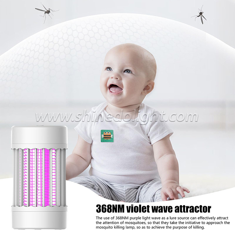 Mosquito Killer Electric USB Lamp LED Night Light Mute Mosquito Repellent Bug Zapper Insect Files Trap for Bedroom Outdoor