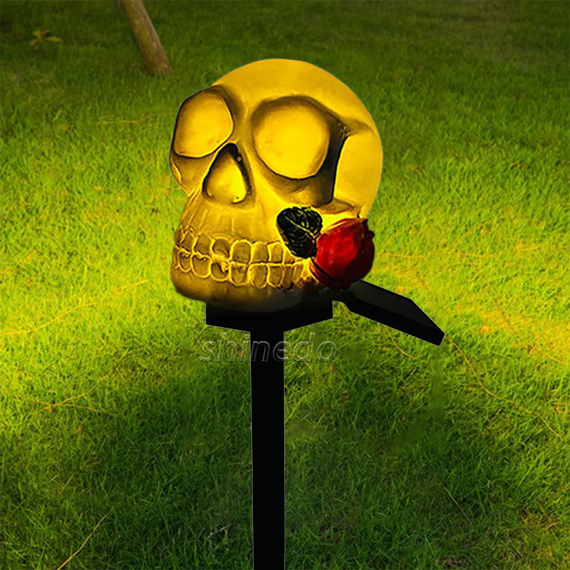 Solar Powered Stake Lights Outdoor Waterproof Halloween Decoration Solar Light Garden Yard Patio Landscape Lamp