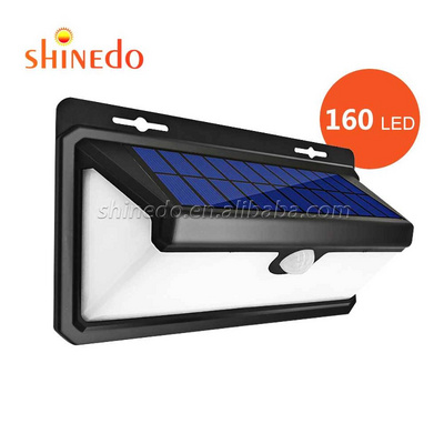 160 led solar power outdoor wall mount led light outdoor solar sensor motion security light BestSuppliers