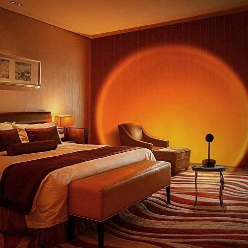 Halo Sunset Light Led Floor RGB Modern Holiday Night Light Sunset  Lamp / Sunset Lamp Projector