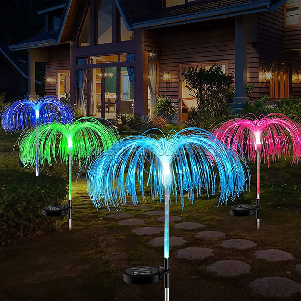 Outdoor Garden Decorations Waterproof Solar Yard Lights Decorative Lights Solar jellyfish lamp for Pathway Patio Lawn Part