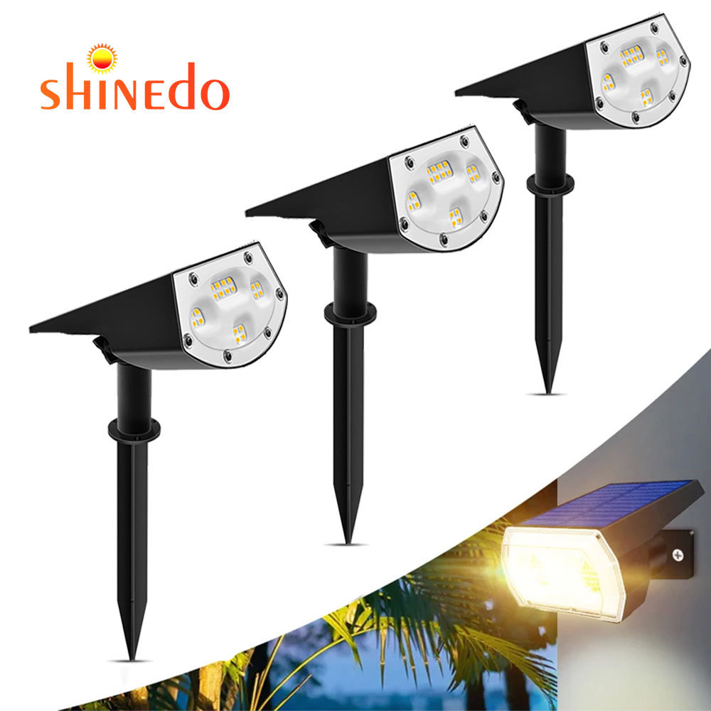 New Portable Outdoor Garden Solar 20 LED Wall Spotlights