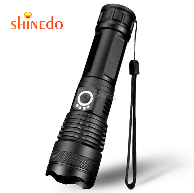 Super Bright Outdoor Aluminum Waterproof with P50  LED Rechargeable Torch Flashlight