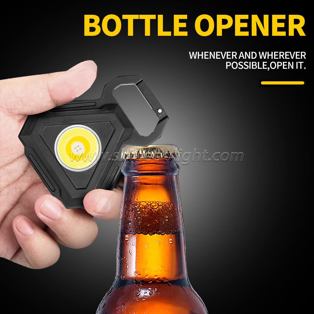 USB Rechargeable Mini Flashlight 800 lumen 7 mode Powerful COB work flashlight with magnetic hook corkscrew spotlight