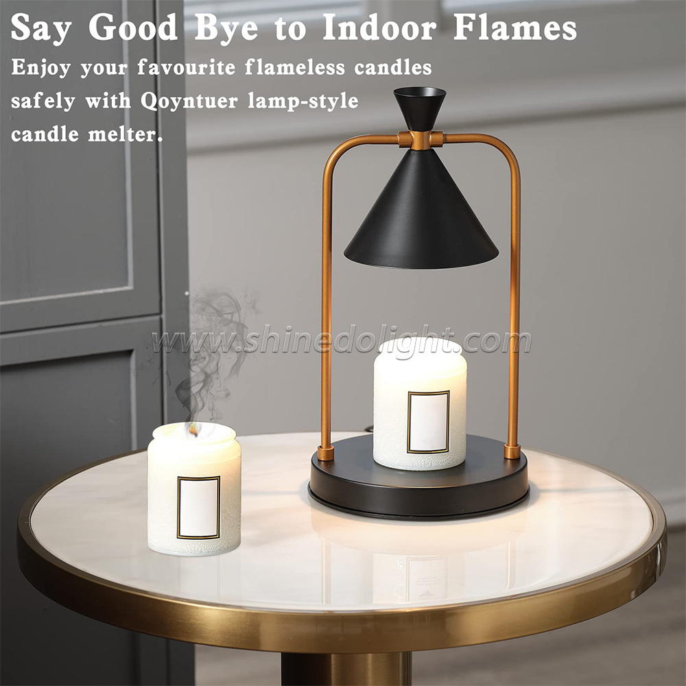 Candle Warmer Lamp No Flame Electric Dimmable Candle Warmer Candle Heating Lamp Creative Aromatherapy Room Table Bedside Decor