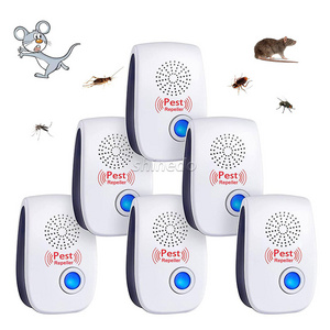 Ultrasonic Pest Repeller Electronic Plug Indoor Sonic Repellent pest Control for Bugs Roaches Insects Mice Spiders