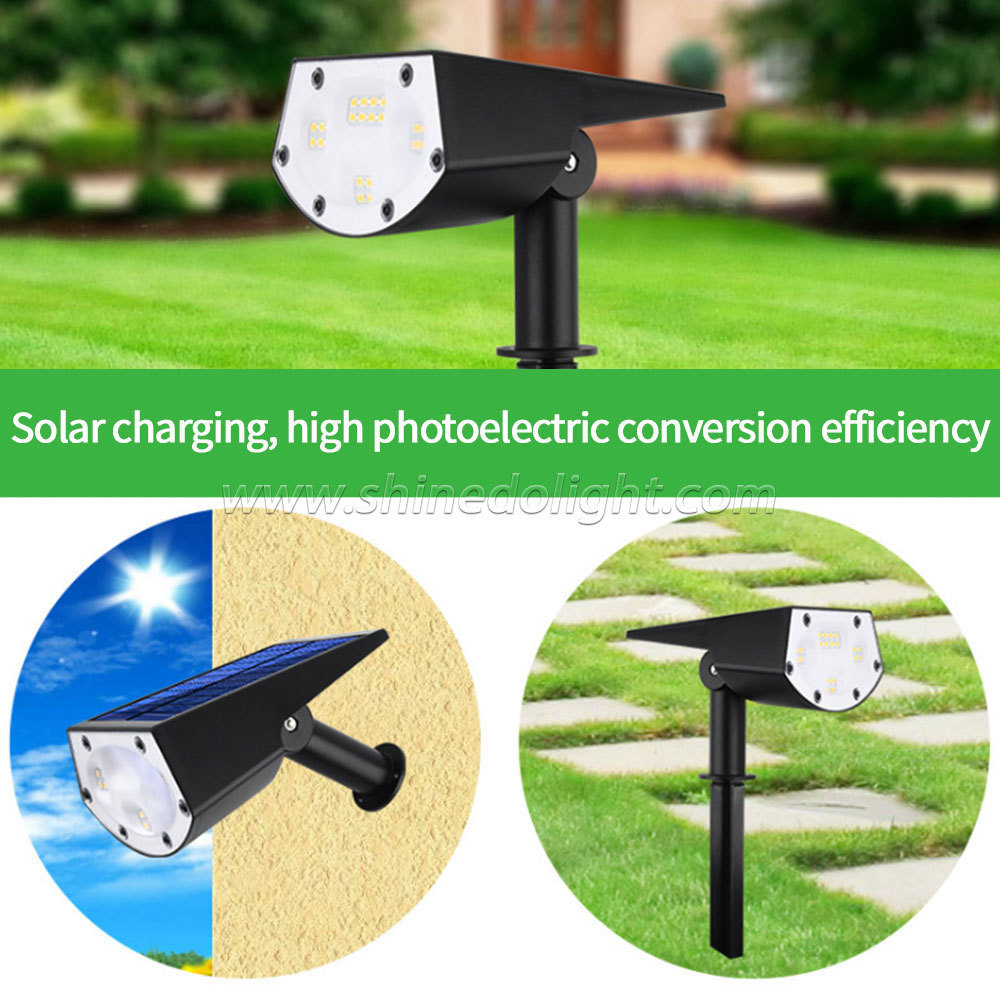 New Portable Outdoor Garden Solar 20 LED Wall Spotlights