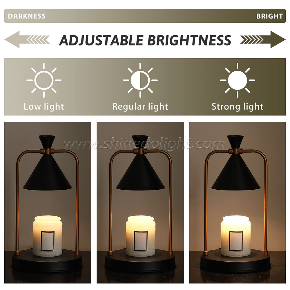 Candle Warmer Lamp No Flame Electric Dimmable Candle Warmer Candle Heating Lamp Creative Aromatherapy Room Table Bedside Decor