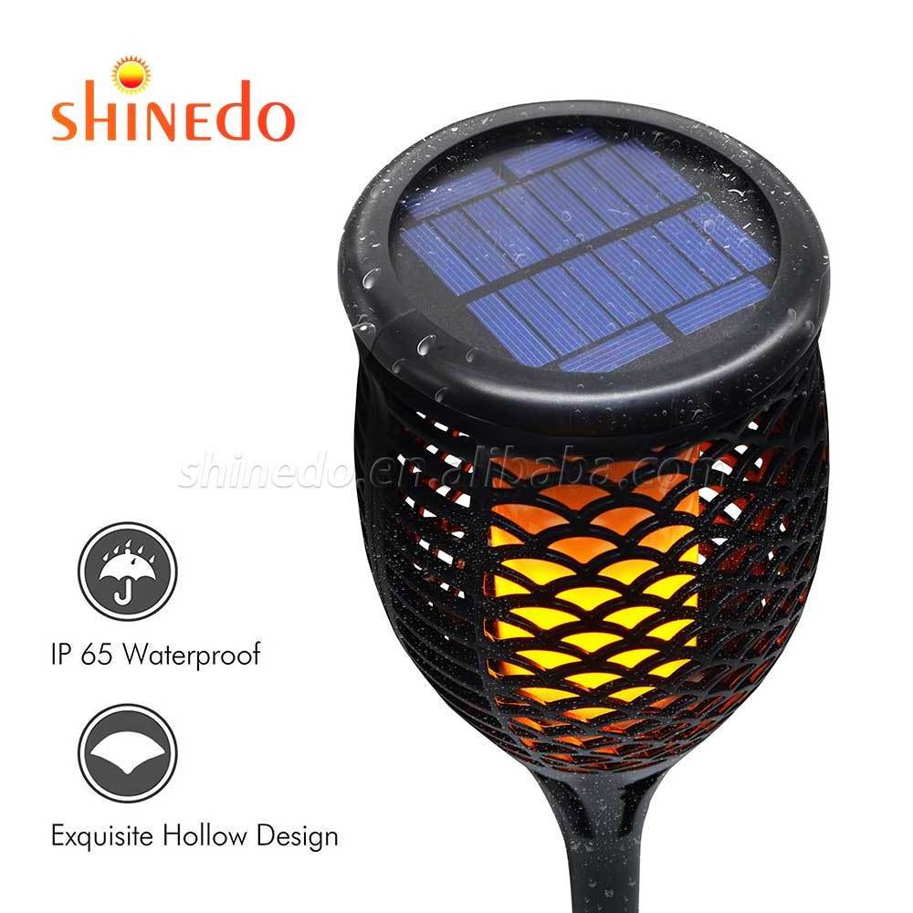 Waterproof Flickering Flames Solar Torches Lights for Outdoor Landscape Decoration