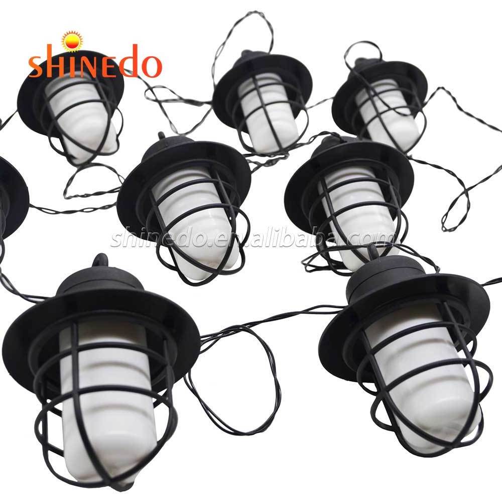 Outdoor 10 Lantern Firefly String Solar lights, Led Bulb Flame Lamps For Garden