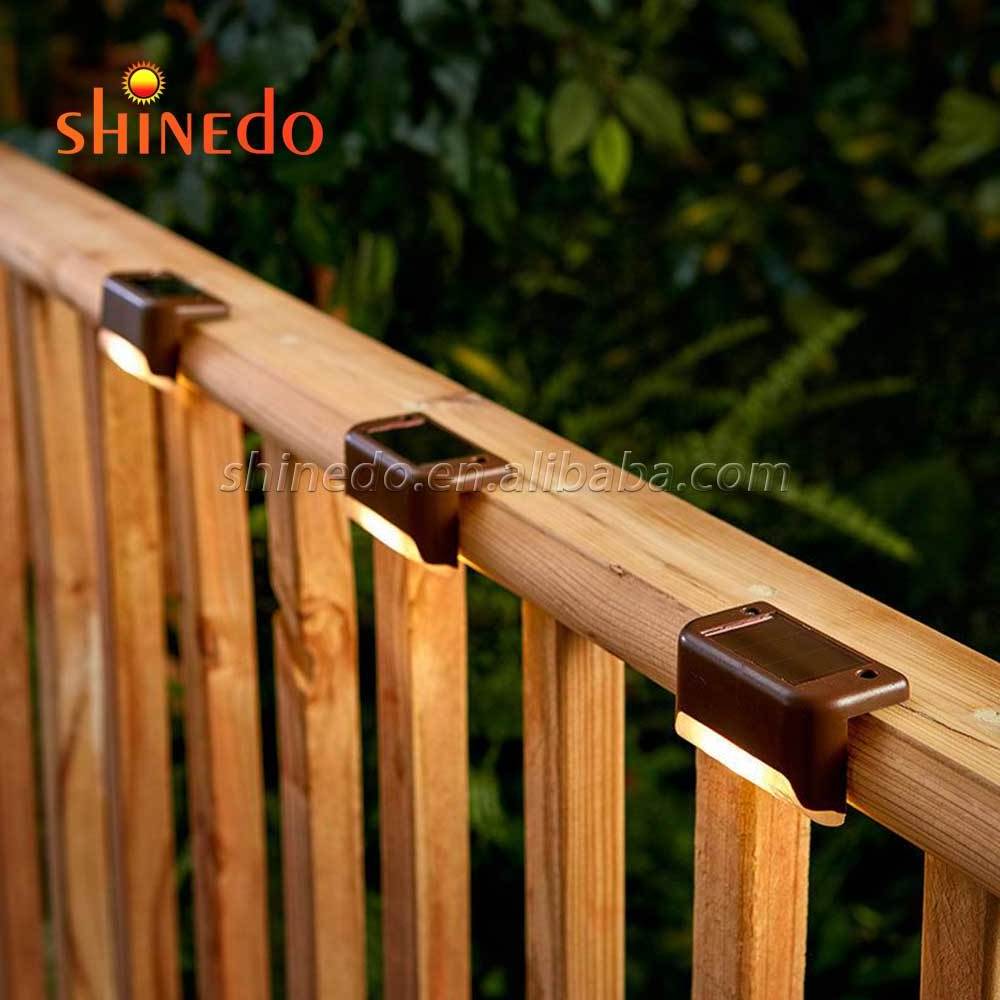 waterproof garden solar powered fence lights outdoor yard deck light led steps patio lights stair solar lamp