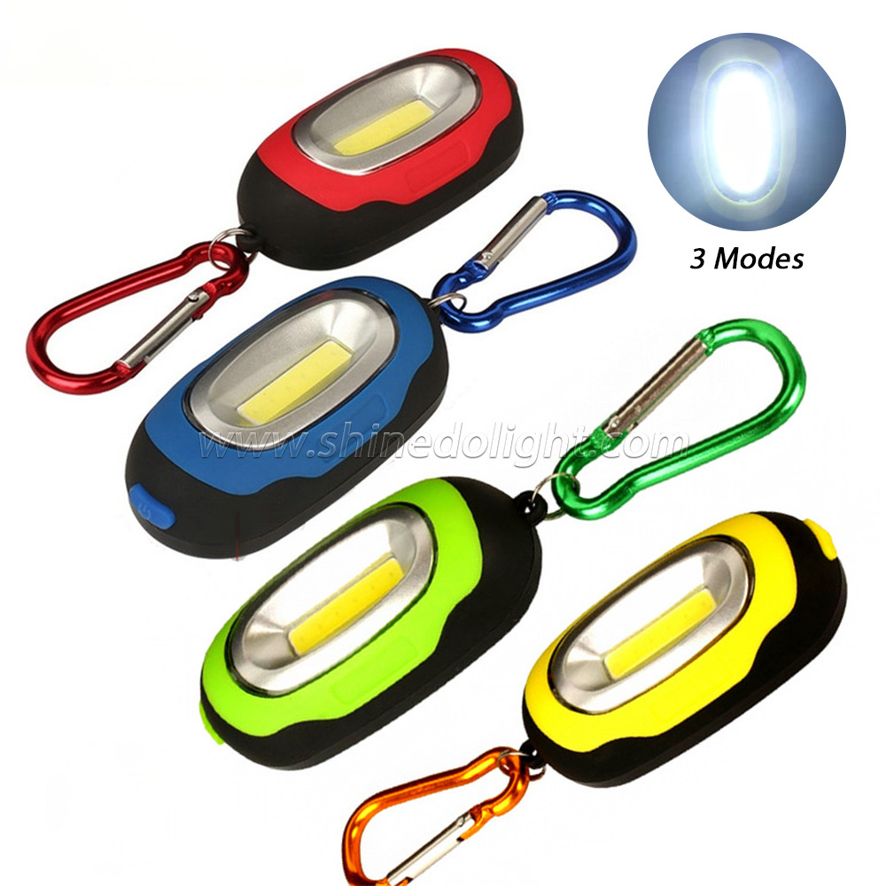 Shinedo LED Mini Flashlight Key-Chain Torch with Hook Waterproof Bright Night Light for Camping Outdoor Equipment