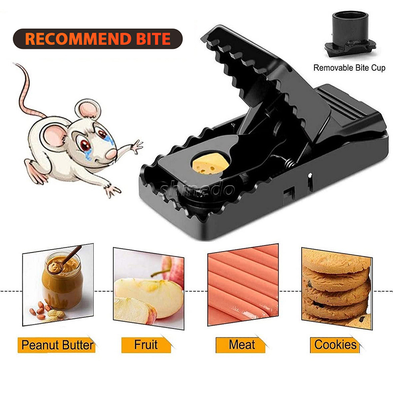 6pcs Reusable Plastic Mouse Trap Rat Mice Catching Small Rat Traps Mouse Snap Traps Rodent catcher for Home