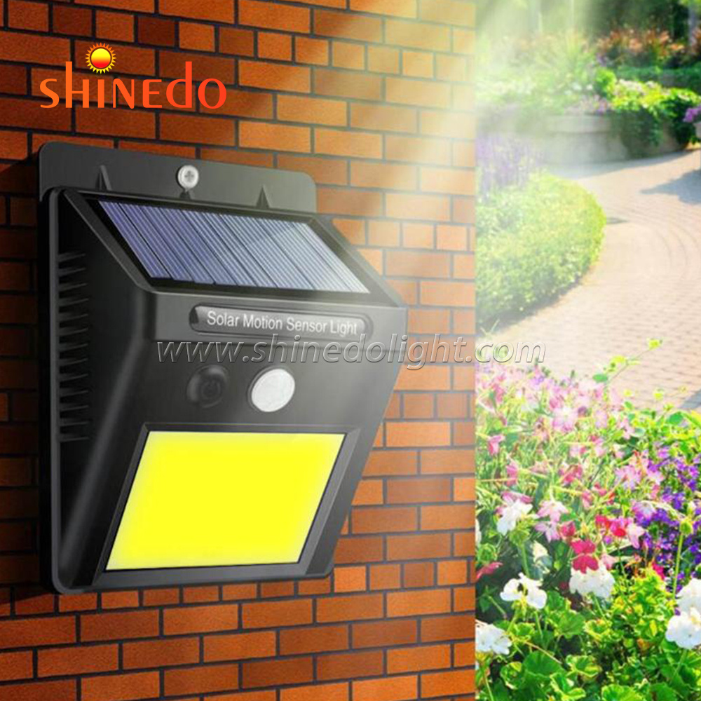 Solar Wall Lights Outdoor Motion Sensor, Super Bright COB 48 LED Wireless Waterproof Solar Porch Lights