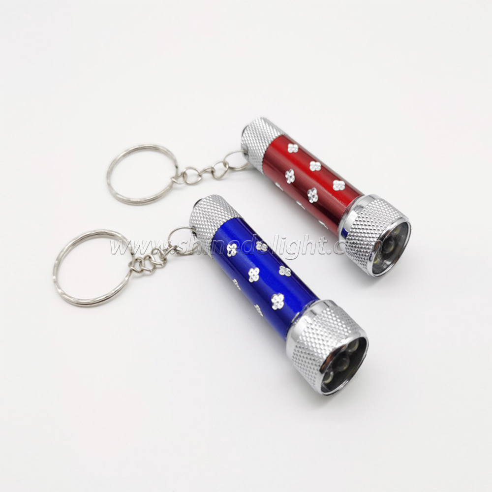 Shinedo 7 Bulb Led High Bright Flashlight Keychain Flashlight Mini Portable Flashlight for Camping and Emergency