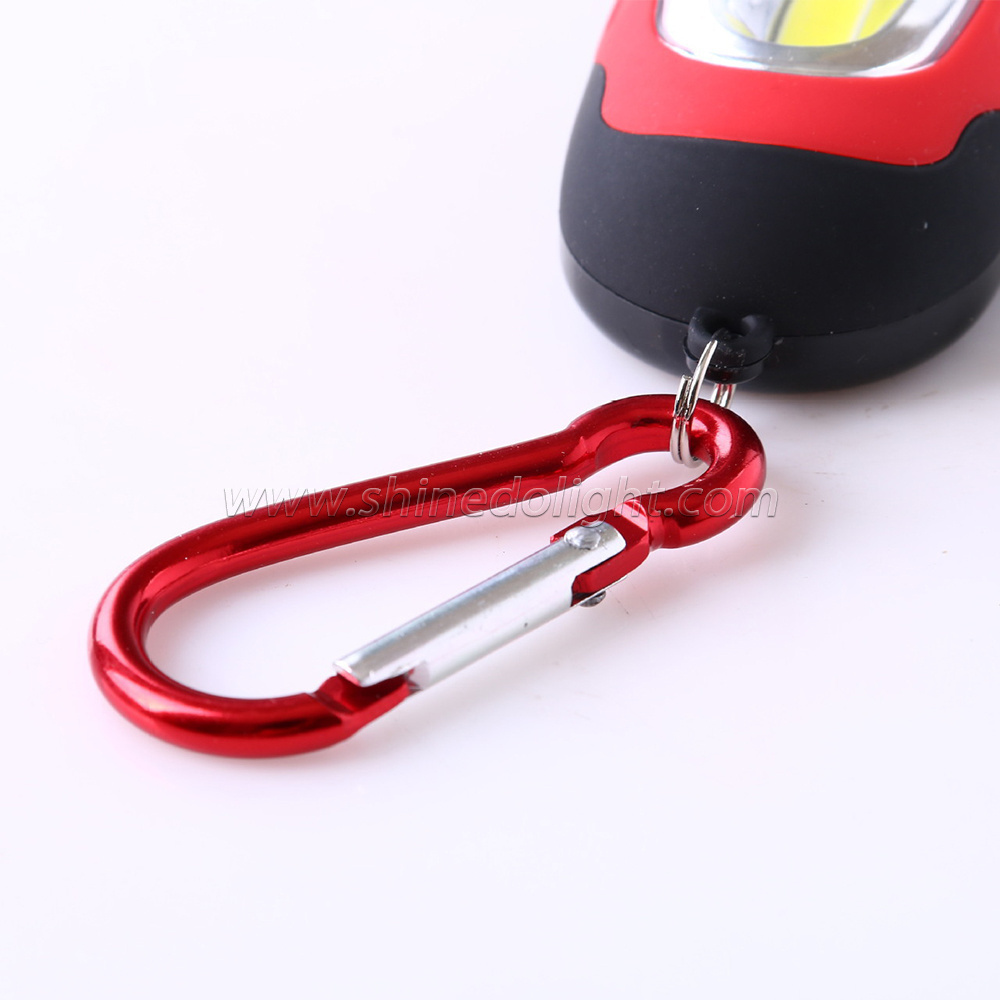 Shinedo LED Mini Flashlight Key-Chain Torch with Hook Waterproof Bright Night Light for Camping Outdoor Equipment