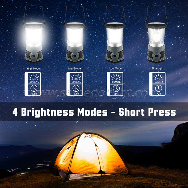 Portable Camping Light Charging Atmosphere Lantern With Hook Tent Light Outdoor Hiking Fishing LED Flashlight