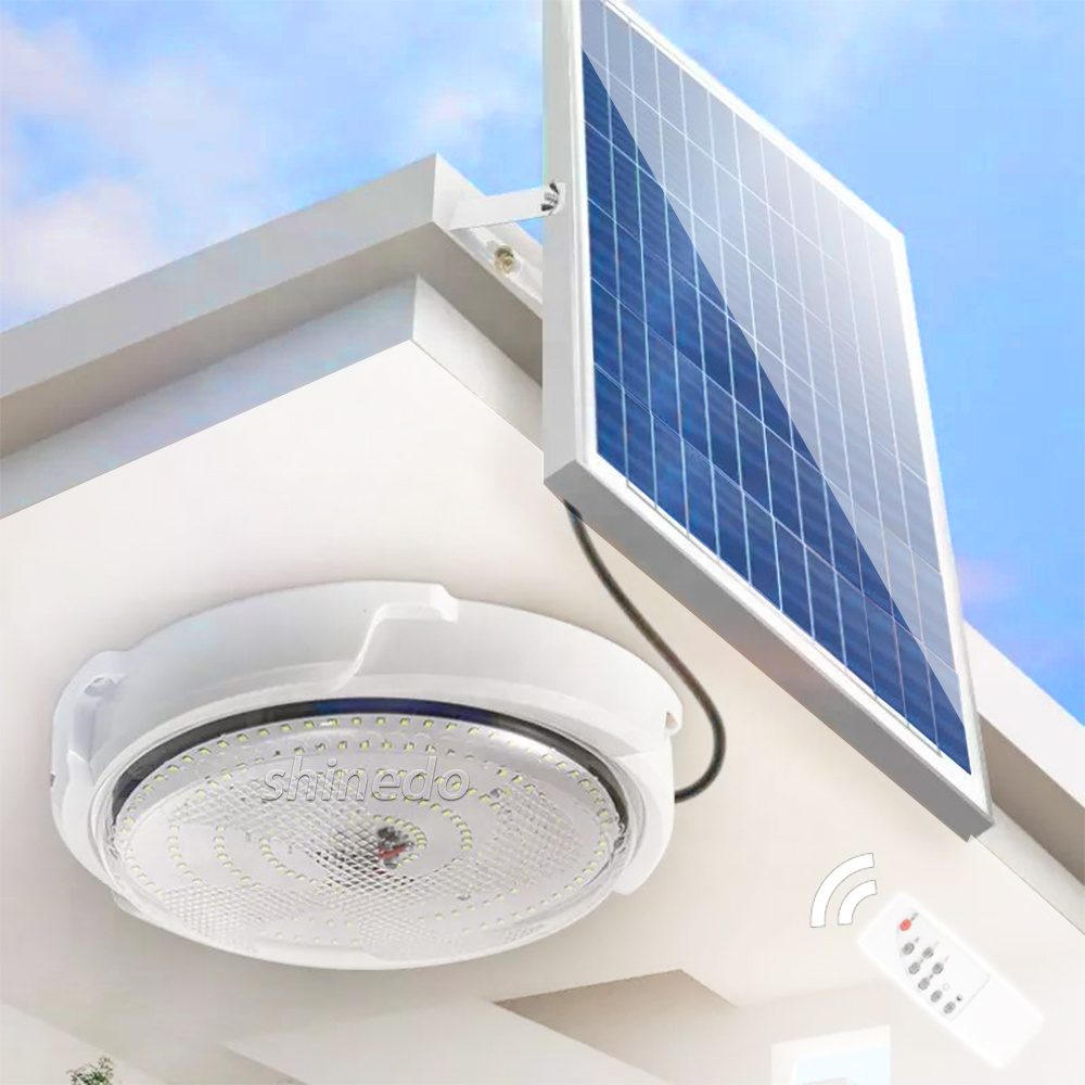 solar ceiling light with remote control solar light lamp for indoor 40w 60w 100w 200w 300w solar ceiling light home house