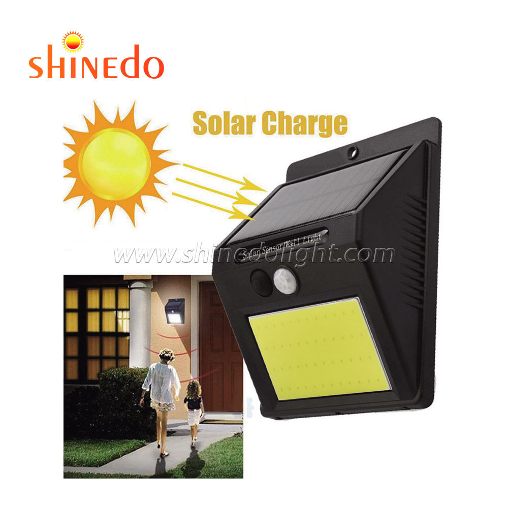 Solar Wall Lights Outdoor Motion Sensor, Super Bright COB 48 LED Wireless Waterproof Solar Porch Lights