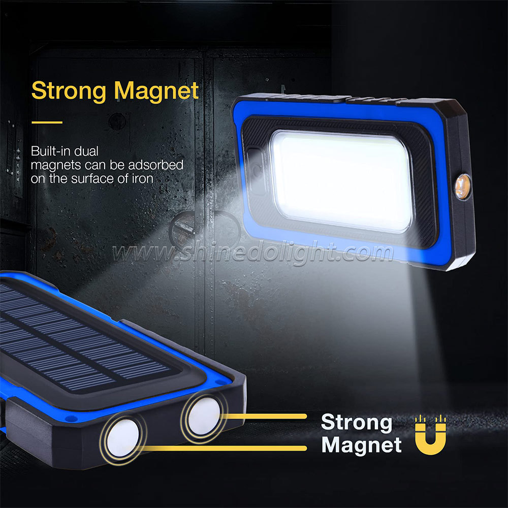 Portable LED Work Light USB Rechargeable Work Light Car Repair Flashlight with Magnetic Base Handheld Work Light