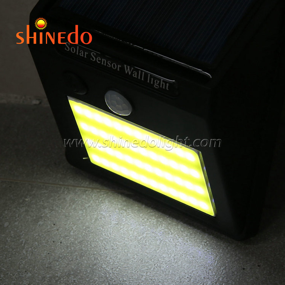 Solar Wall Lights Outdoor Motion Sensor, Super Bright COB 48 LED Wireless Waterproof Solar Porch Lights