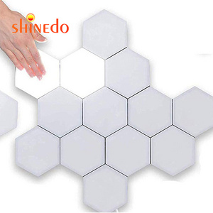 Smart Led Light Wall-Mounted Touch-Sensitive Hexagon Wall Light for Game Room, Bedroom and Living Room