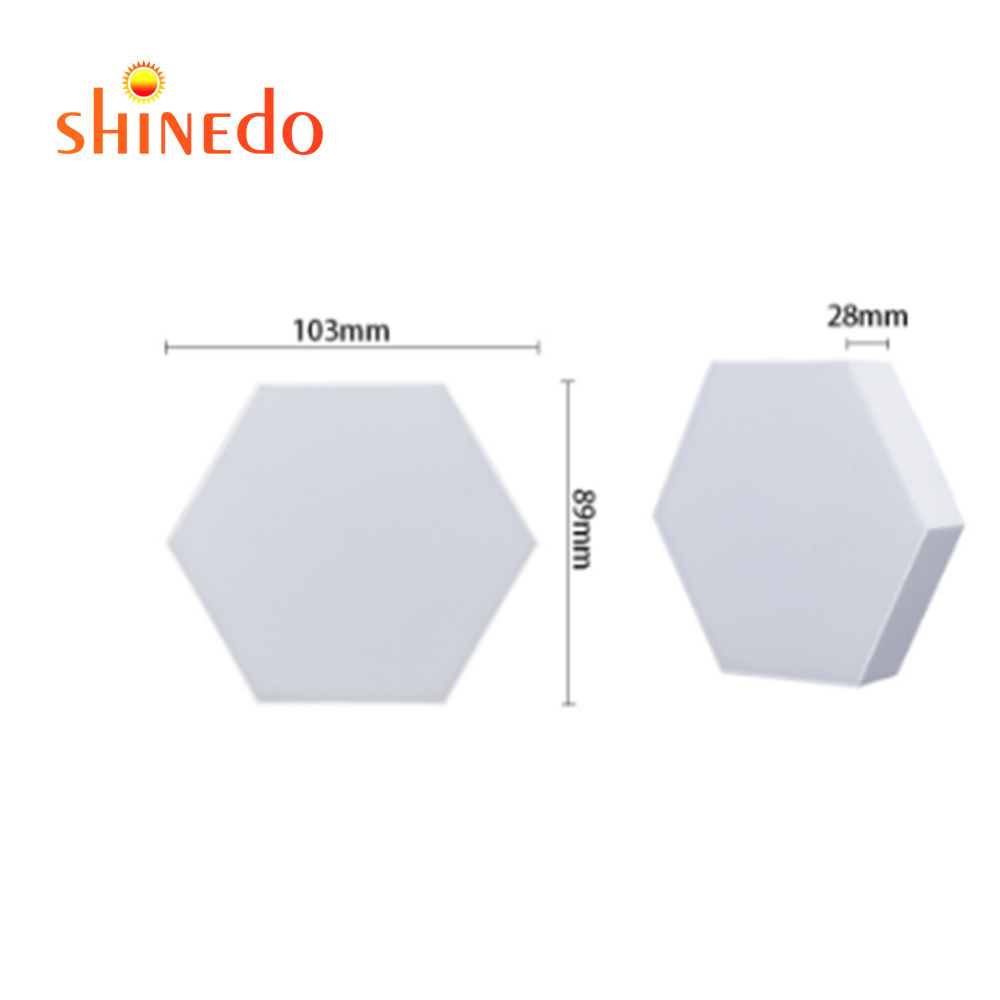 Smart Led Light Wall-Mounted Touch-Sensitive Hexagon Wall Light for Game Room, Bedroom and Living Room