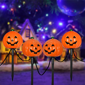 Halloween Pathway Lights Outdoor Pumpkin Lights Halloween Outdoor Walkway Garden Yard Lawn holiday Lights Decor