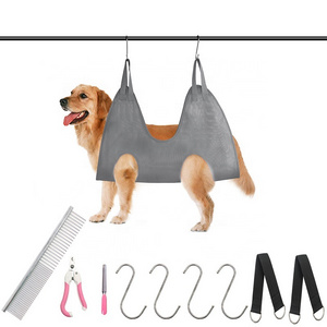 Pet Supplies Kit Durable Dog Grooming Holder Pet Grooming Hammock Harness for Cats Dogs