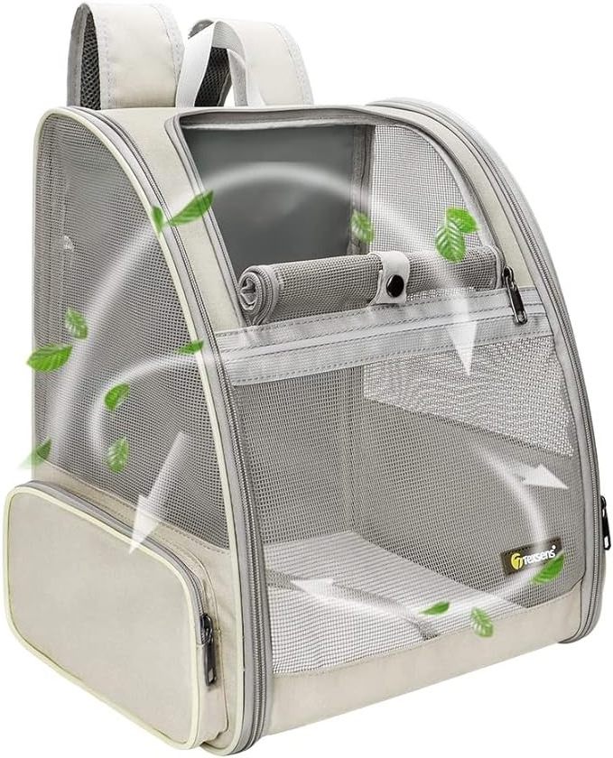 Texsens Innovative Traveler Bubble Backpack Pet Carriers for Cats and Dogs