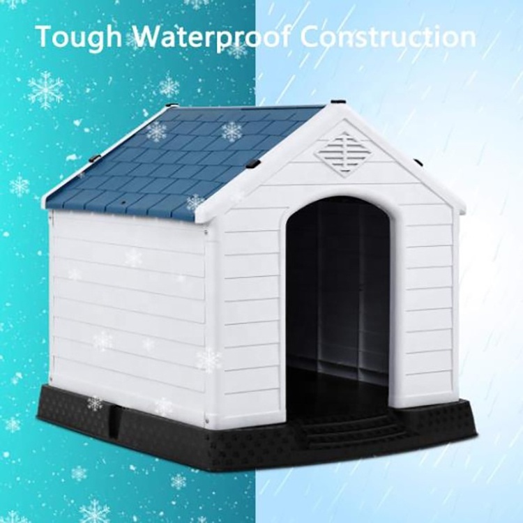 Waterproof Ventilate Pet Kennel All Weather Dog house Puppy Shelter Indoor Outdoor Plastic Pet Dog House