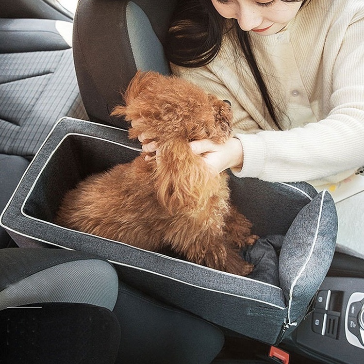 Pet Dog Console Booster Car Armrest Dog Seat Car Booster Small Dog Cat Booster Seat