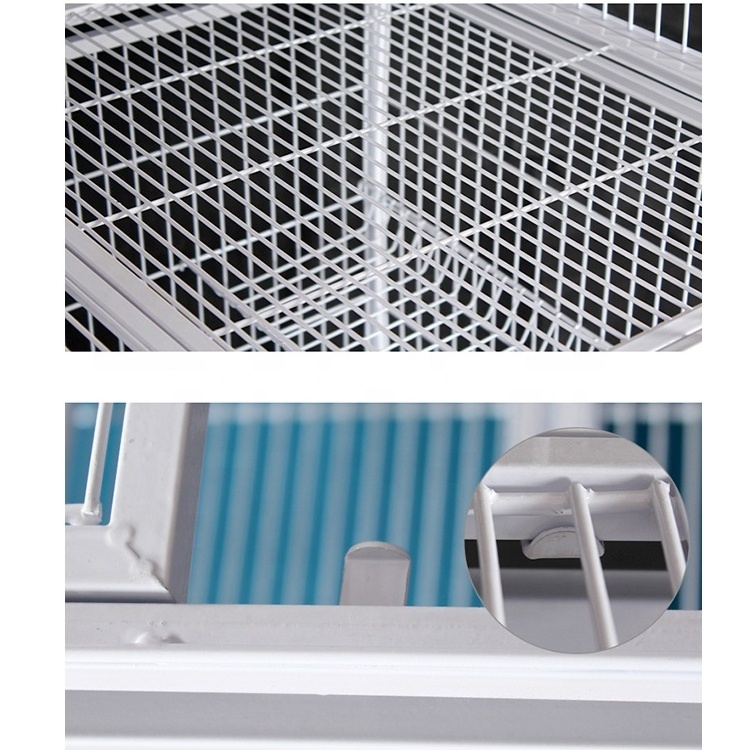 Factory Price Large Breeding Pet Crate 3 Tier Cat dog Cage Playpen Metal Wire Cat Home Cages With Wheels For Pet Shops