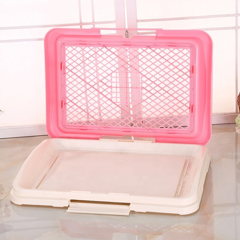 Portable Potty Trainer Protect Floor Litter Training Pad Tray Dog Toilet Artificial Grass Pet Dog Cat Mesh Potty Pad