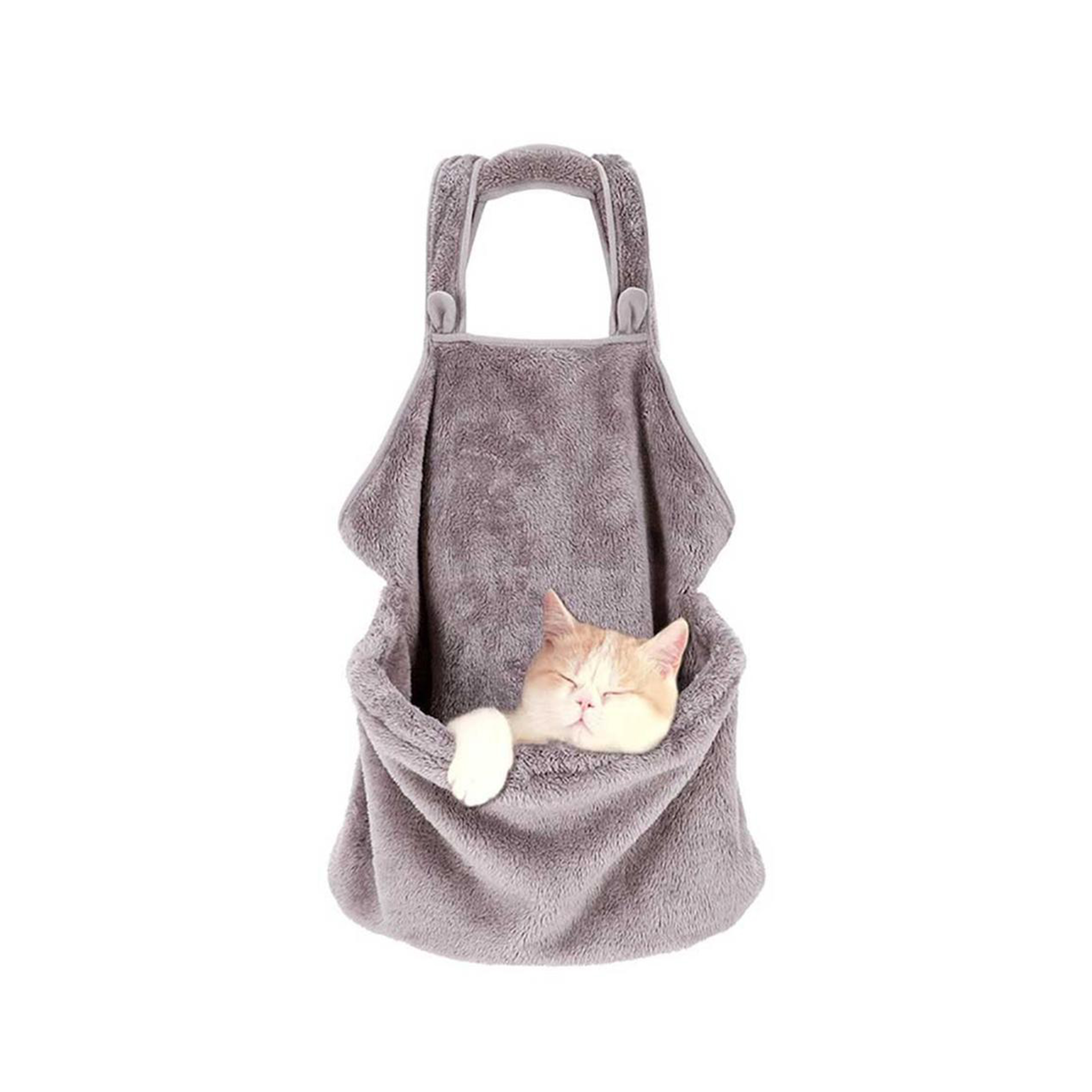 Portable Fleece Slings Belt Pet dog cat travel carrying holding carrier bag apron