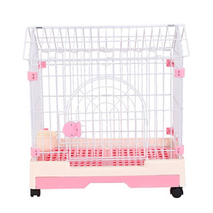 Single Door Metal Wire Dog Cage Crate Small Puppy Pet Deluxe Pet Dog Crate