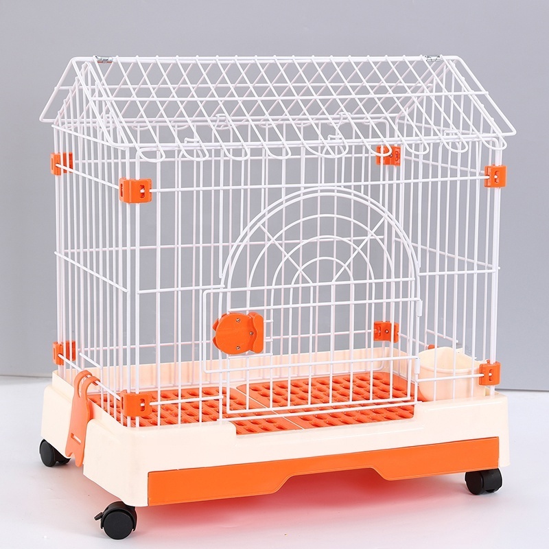 Single Door Metal Wire Dog Cage Crate Small Puppy Pet Deluxe Pet Dog Crate