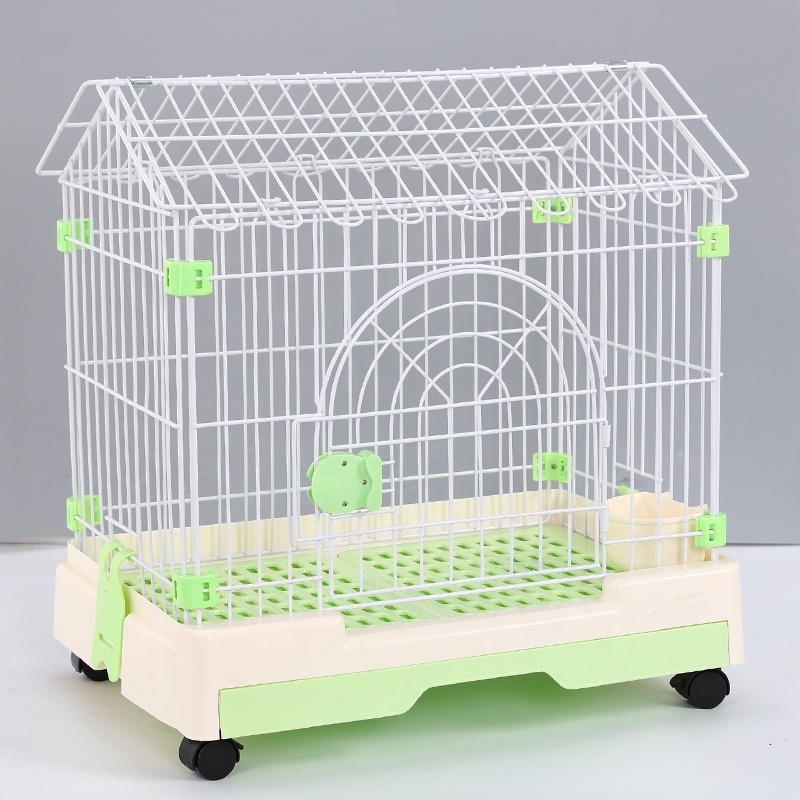 Single Door Metal Wire Dog Cage Crate Small Puppy Pet Deluxe Pet Dog Crate