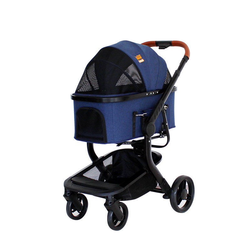 Premium Heavy Duty Dog/Cat/Pet Stroller Travel Carriage, foldable pet stroller with aluminium tube