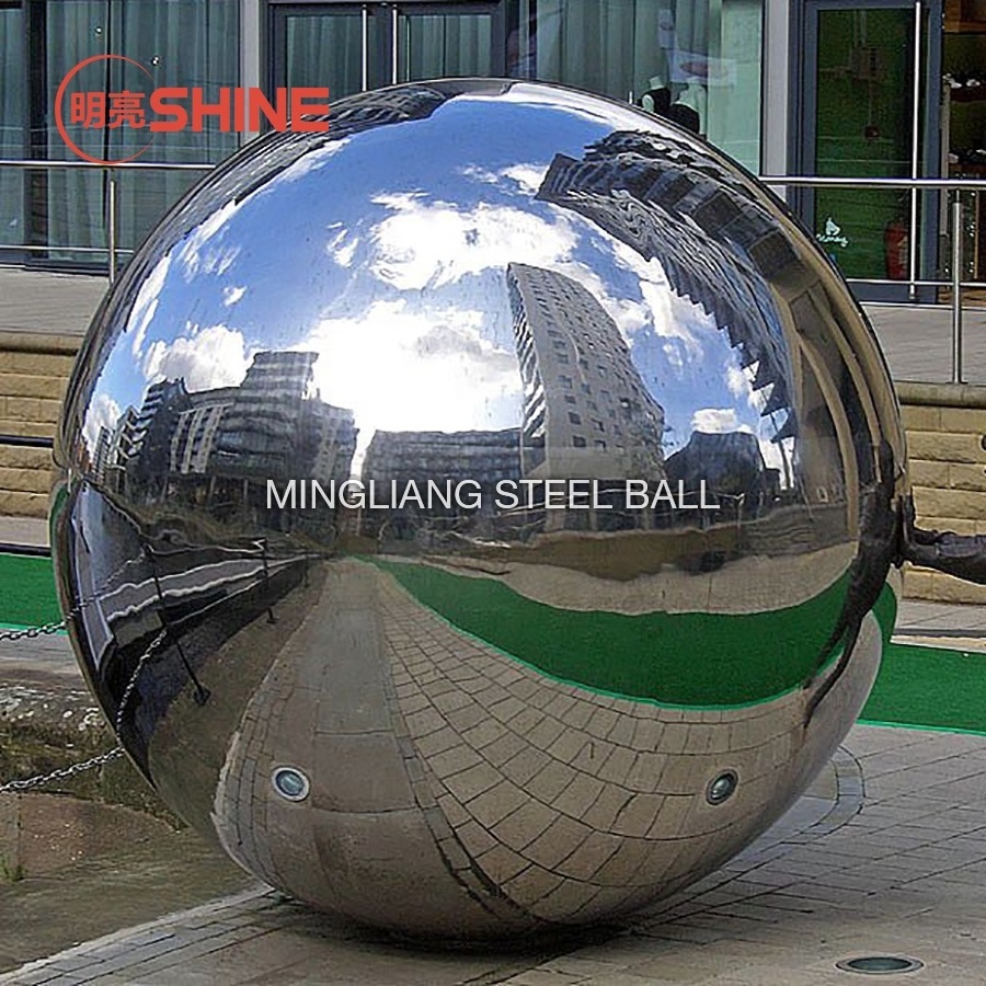 Wholesale 800mm 900mm 1000mm large hollow stainless steel deco sphere for sculpture